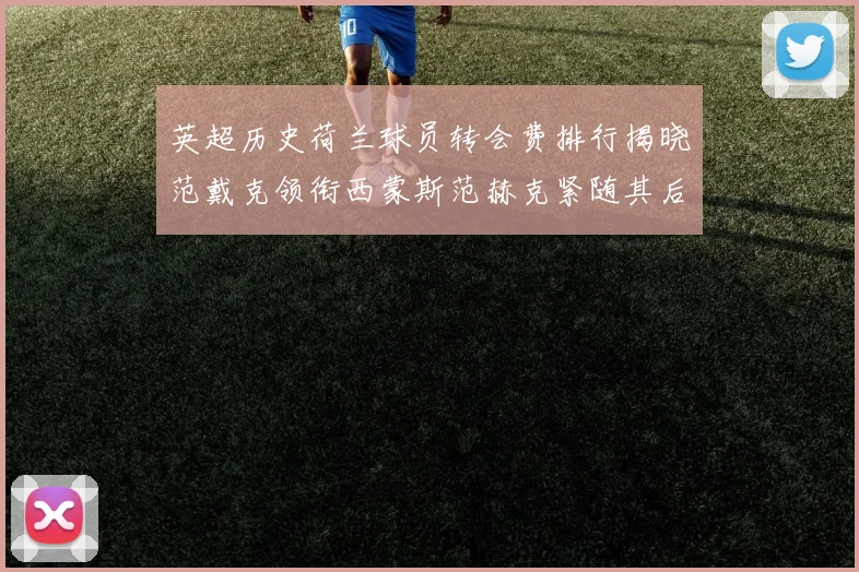 英超历史荷兰球员转会费排行揭晓范戴克领衔西蒙斯范赫克紧随其后